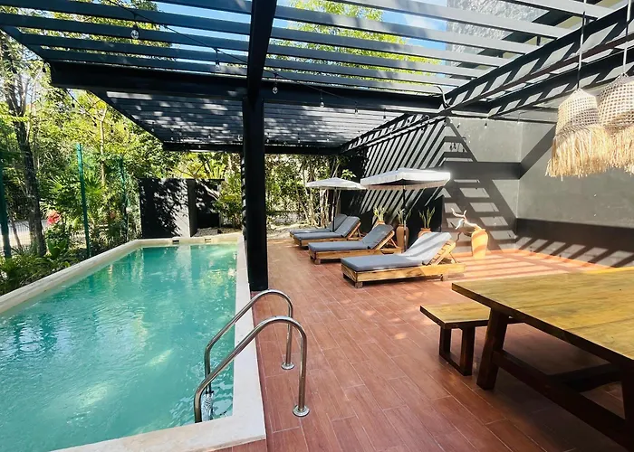 De Lujo 5 Rec, Aldea Zama, Casa 15 Personas, Playa Tulum, Mexico Villa *