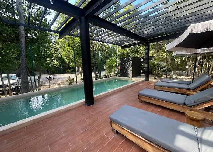 De Lujo 5 Rec, Aldea Zama, Casa 15 Personas, Playa Tulum, Mexico *